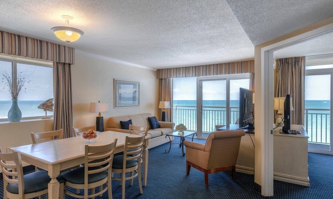 Myrtle Beach Condo | Gorgeous Remodeled 3BR, 2BA Camelot Oceanfront. In the heart of Myrtle Beach!