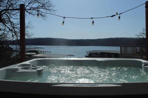 Osage Beach Villa | Grand Glaize Getaway - Hot Tub, Dock, Firepit