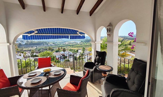Teulada Villa | Great Bungalow with Amazing View and Communal Pool