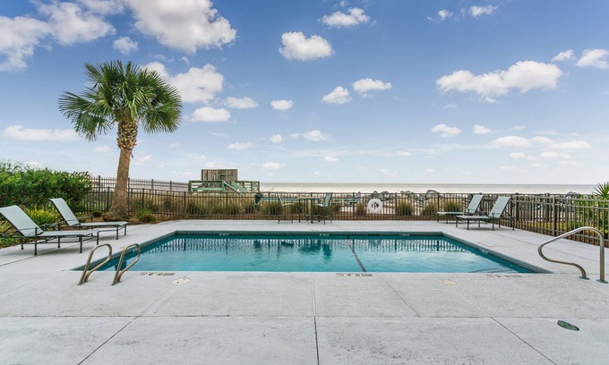 Saint Simons Island Condo | Great for Small Families! Oceanfront Condominium Community with Oceanfront Swimming Pool