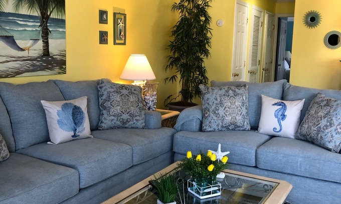 Cherry Grove Beach Condo | Great Quiet Location. Only Steps From The Ocean. Both Front And Back Decks.