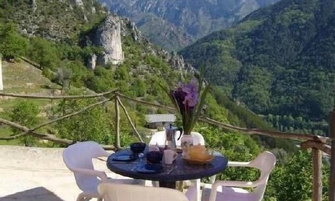 Roquebilliere Apartment | Ground floor house with stunning views over the tops of Mercantour