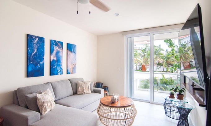 Akumal Apartment | Ground level Garden condo at Akumal south by TAO Santamar