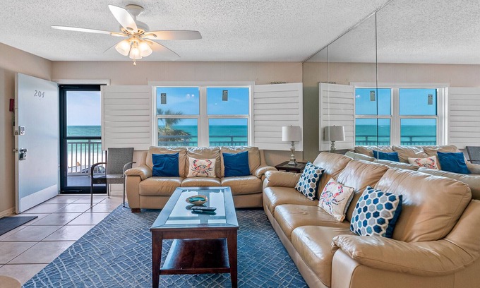 Sunset Beach Condo | Gulf-Front Sunset Beach Condo: Spectacular Sunsets, Steps to Beach, Free Parking
