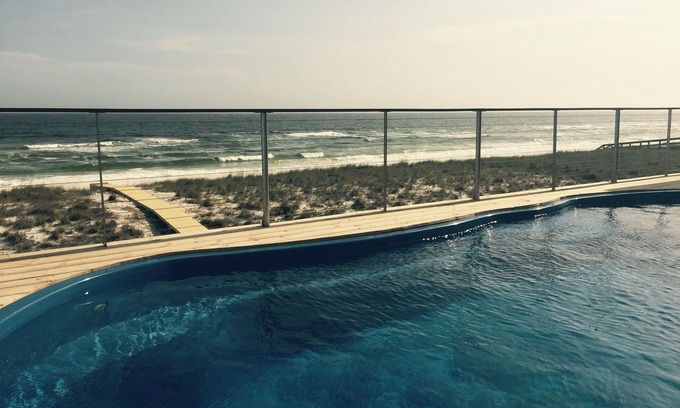 Navarre Beach House | Gulf Front With In Deck Pool, Navarre Beach, Fl. Private Beach Walkover