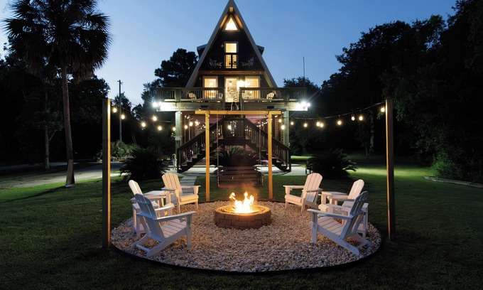 Gulf Park Estates Cabin | Gulf Views, Game Room, Fire Pit, Walk to Boat Launch and Pier, Near Down Town