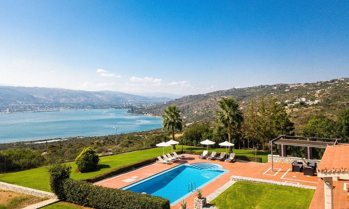 Pitharion Villa | Hanging Over the Sea - Enormous Garden With Full Privacy & Spectacular Views!