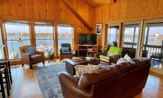 Ocracoke Condo | Harborview: Directly on Silver Lake with incredible views.
