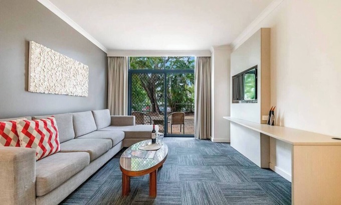 Darwin City Centre Apartment | Harbourside Escape w Pool and Leafy Alfresco Patio