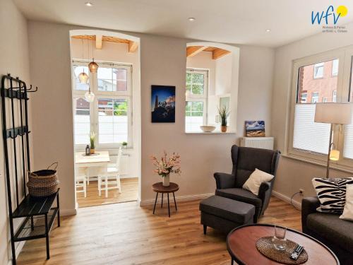 Borkum Apartment | Haus Delphin Ferienwohnung 4