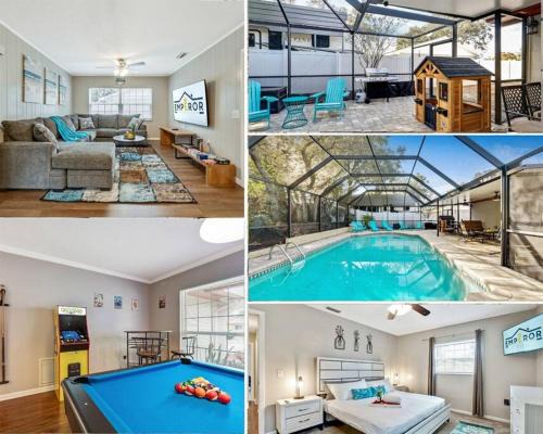 Brandon House | Heated Pool House 14 PPL Stunning Pool Table