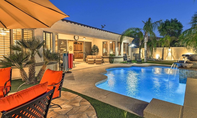 Power Ranch House | Heated Pool + Putting Green: Luxe Gilbert Home