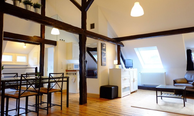 Weststadt Apartment | heidel-home 1Room Studio: central villa from 1926 for singles/groups/family
