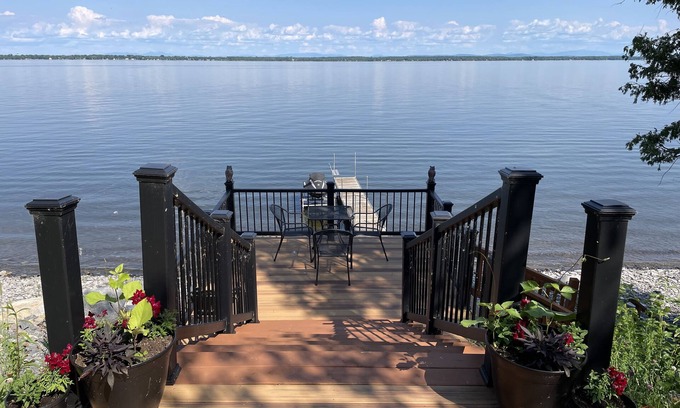 Champlain House | Heron Hideaway - Lakefront Home with Mountain Views- Hot Tub