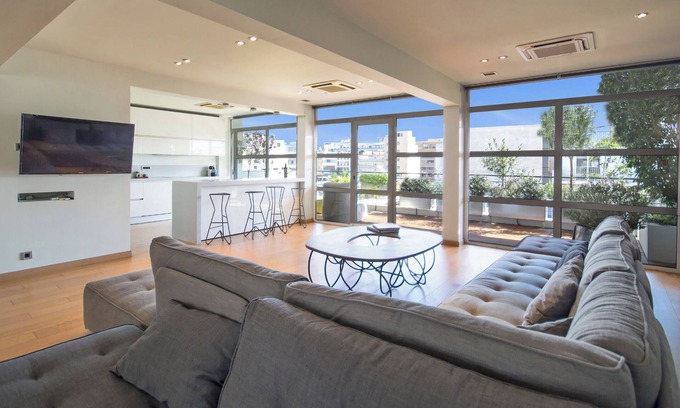 Psirri Apartment | Hidesign Athens Art Loft Penthouse with Acropolis view