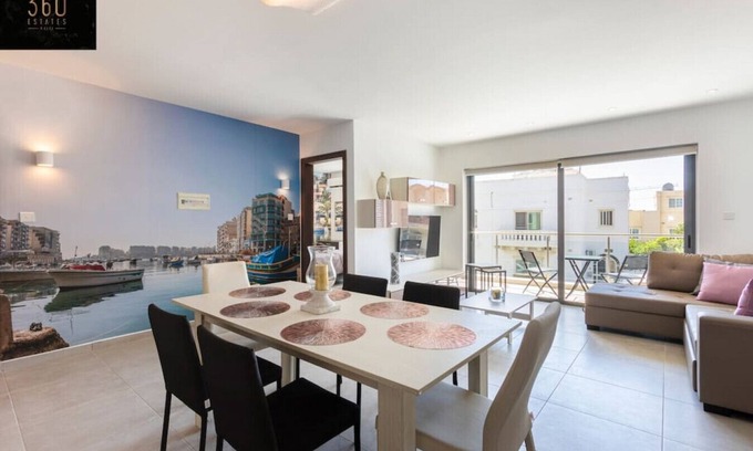 San Gwann Apartment | High-End central APT with comfy BEDS & Super WIFI
