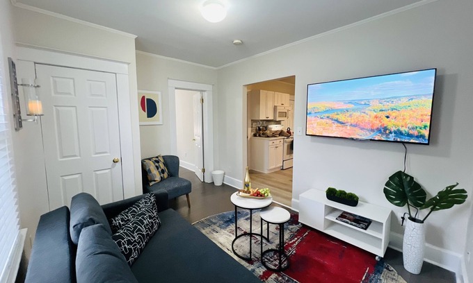 Stamford Apartment | ❤️High-Line Harbor Pad 2 BDTrain🚊Harbor Point Access 40 Minutes to NYC