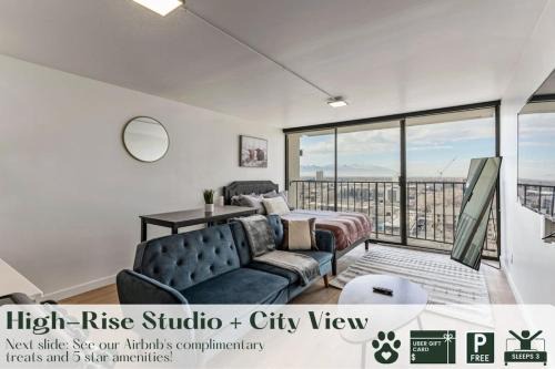 Downtown Salt Lake City Apartment | High Rise 11th Floor City Views Free Pkg Gym