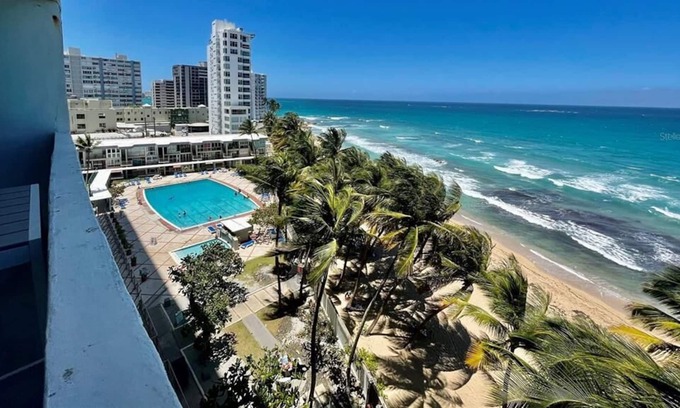 San Juan Apartment | High-Rise Studio w/City View - Private Beach Access + Walkable to Restaurants