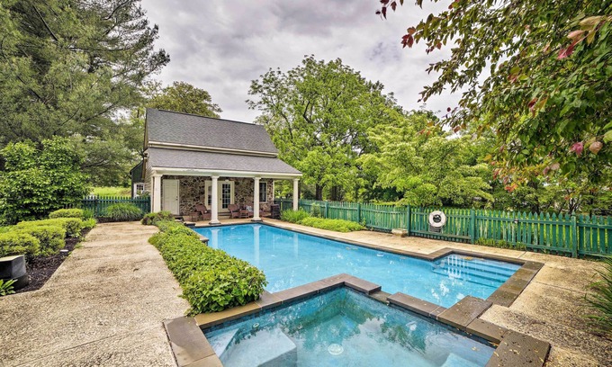 Linden Villa | Historic Virginia Wine Country Villa w/Pool, Yard