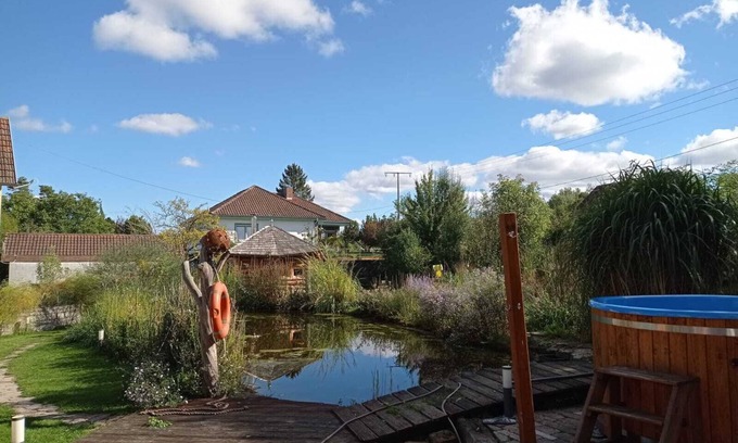 Bad Koenigshofen I. Grabfeld House | Holiday Home 'Haus Wagner with Swimming Pond' with Private Terrace, Shared Garden and Wi-Fi