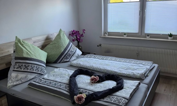 Dietersweiler Apartment | Holiday Apartment Schäfer with Shared Terrace, Communal Garden and Wi-Fi