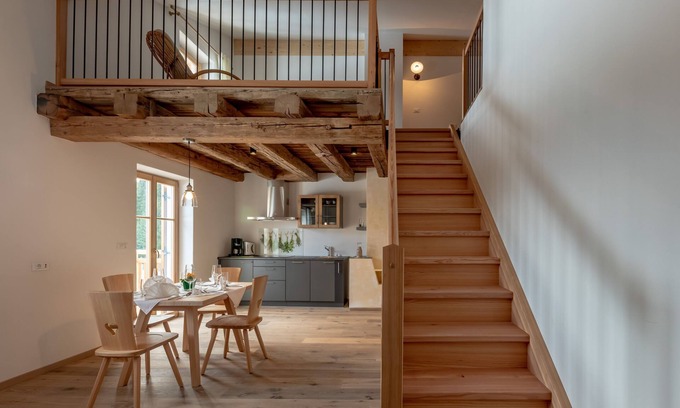 Tesimo Apartment | Holiday Apartment "Oberprünst Hof -St. Sebastian" in cosy Chalet with Garden and Terrace