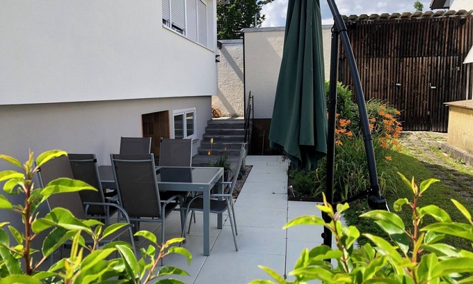 Radolfzell am Bodensee Apartment | Holiday Apartment "Wiesenblick" with Private Terrace, Shared Garden & Wi-Fi