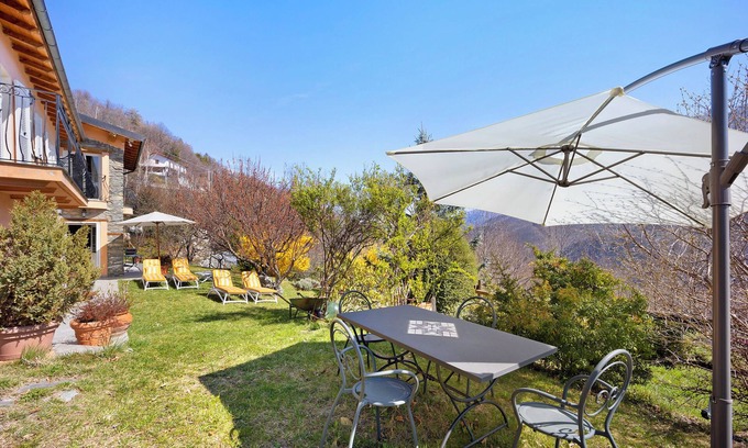 Ormea House | Holiday Home "Casa dei Tigli" with Mountain View, Garden & Wi-Fi