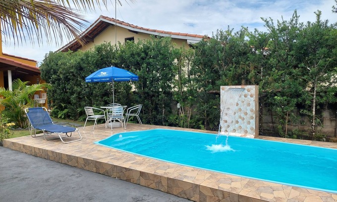 Caraguatatuba House | Holiday House Caraguatatuba Swimming Pool in Private Condominium Massaguaçu Beach