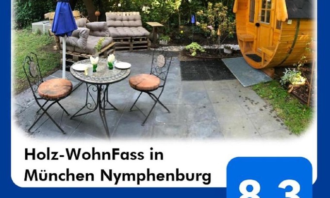 Nymphenburg Apartment | Holz-Wohnfass in München-Nymphenburg