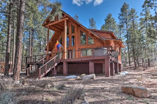 Show Low House | Home on 1 Acre with Wraparound Deck in Lakeside!