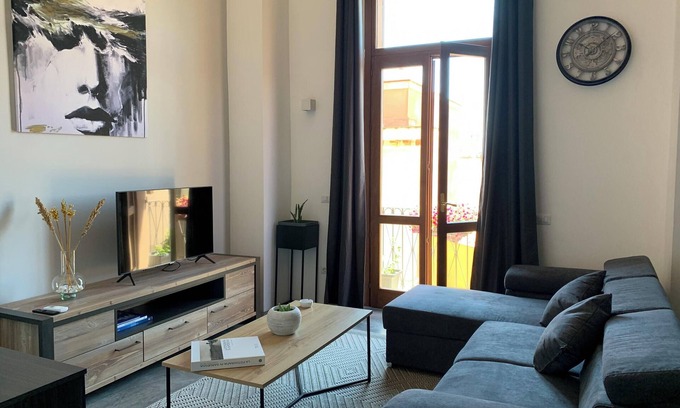 Marina District Apartment | Homerez - Elegant Studio in Cagliari 60 m² with Balcony