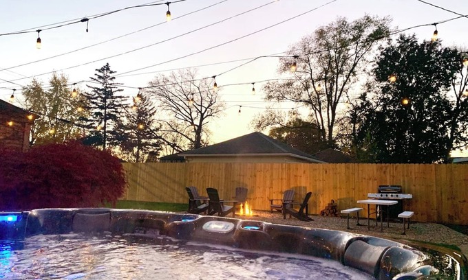 South Bend House | Hot Tub | 1.1 MI to Notre Dame | Backyard Oasis