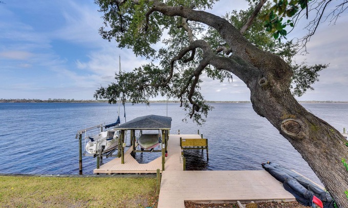 Panama City House | Hot Tub & Boat Dock: Getaway on Deerpoint Lake!