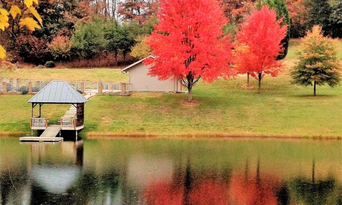 Canton House | House in the Blue Ridge Mountains with a natural 2.5 acre natural pond.