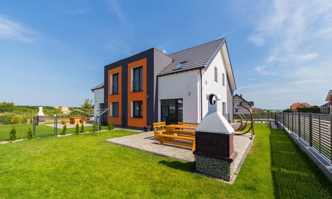gmina Wolin House | House KATAMARAN Baltic Sea Sea view Garden Terrace Barbecue W-Lan Playground Fishing