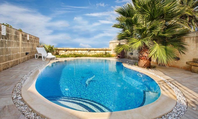 Gharb House | Il-Veduta Holiday Farmhouse with Sunny Private Pool in Island of Gozo