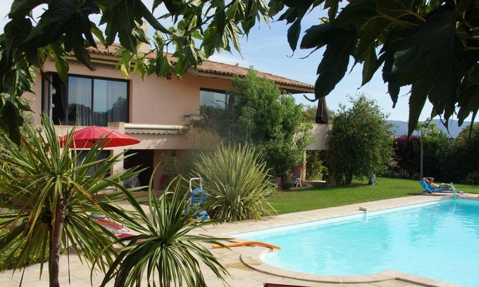 Sagone Villa | IN A CHARMING VILLA SAGONA LARGE SWIMMING POOL AND SPA SUPERB LOCATION BEACHES AT STEP