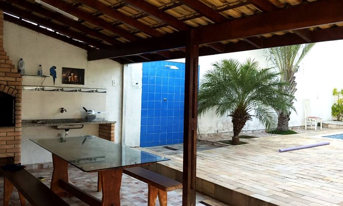 Peruibe House | Incrível casa com churrasq e piscina em Peruíbe