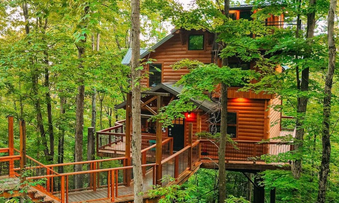 Millersburg Cabin | Incredible Treehouse with Treetop Views - Sleeps up to 6