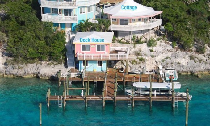 Staniel Cay Cottage | Incredible water views/sunsets.includes golf cart!