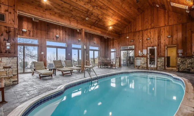 Mountainside House | Indoor Pool Huge Home Best View of the Lake