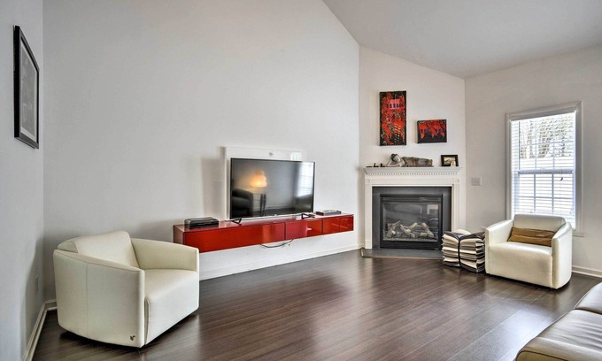 Deep River House | Inviting High Point Townhome with Patio + Privacy!