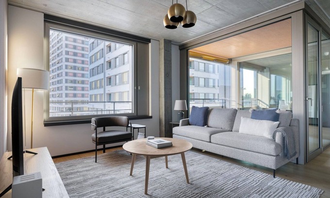 Seebach Apartment | Inviting Oerlikon 2BR w/Storage Space & W/D, nr Market, by Blueground