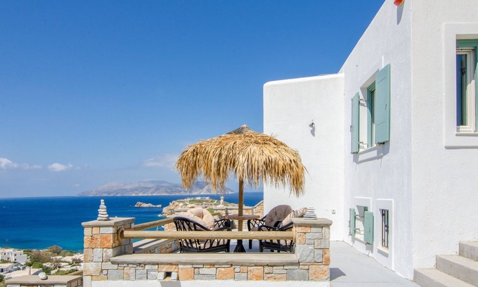 Ios Town House | Ios stylish house with Panoramic Sea and Sunset view