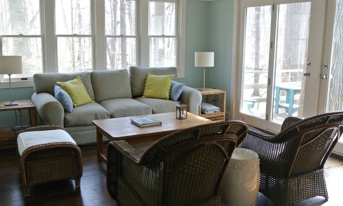 Harbert House | It's a short walk to our private beach from this adorable cottage.