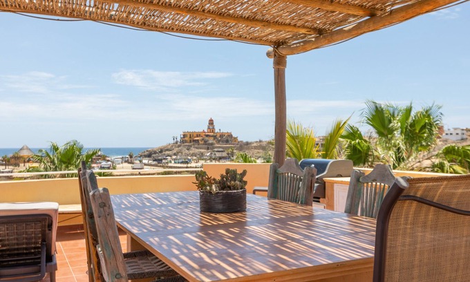 Cerritos Condo | Just steps from the Beach; Panoramic ocean views from private rooftop balcony!