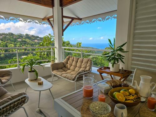 Le Carbet House | Kay Lucile, Vue mer sur les hauteurs du Carbet, 5 minutes plage
