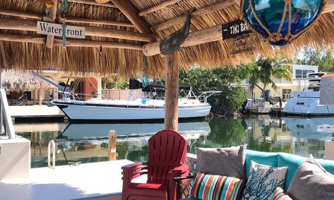 Pirates Cove House | Key Largo Waterfront Tiki - Private Dock & Bayside Escape - Sleeps 6.